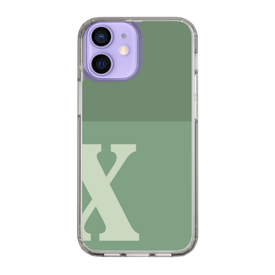 Slim Protection Case［ Original - initial two tone - X green ］