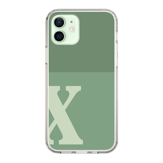 Slim Protection Case［ Original - initial two tone - X green ］