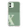 Slim Protection Case［ Original - initial two tone - X green ］