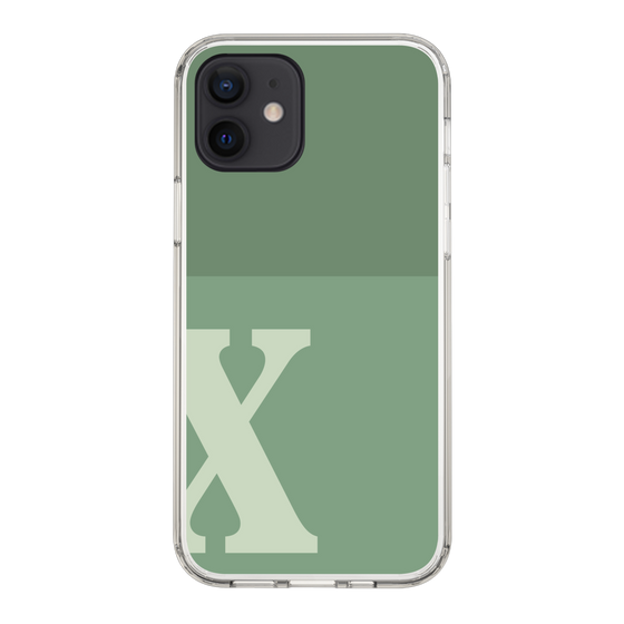 Slim Protection Case［ Original - initial two tone - X green ］