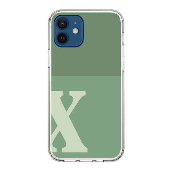 Slim Protection Case［ Original - initial two tone - X green ］