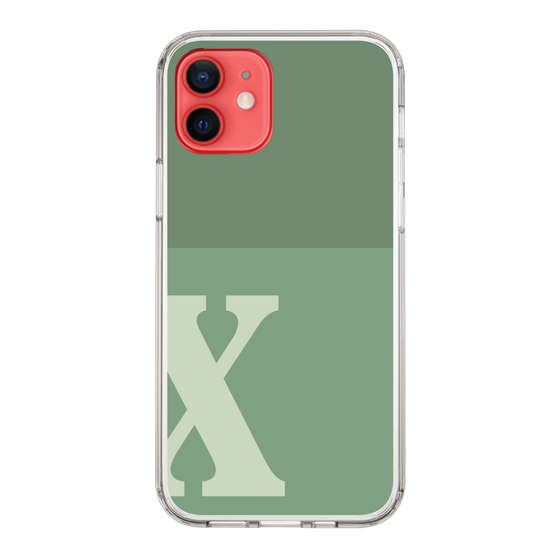 Slim Protection Case［ Original - initial two tone - X green ］