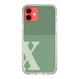 Slim Protection Case［ Original - initial two tone - X green ］
