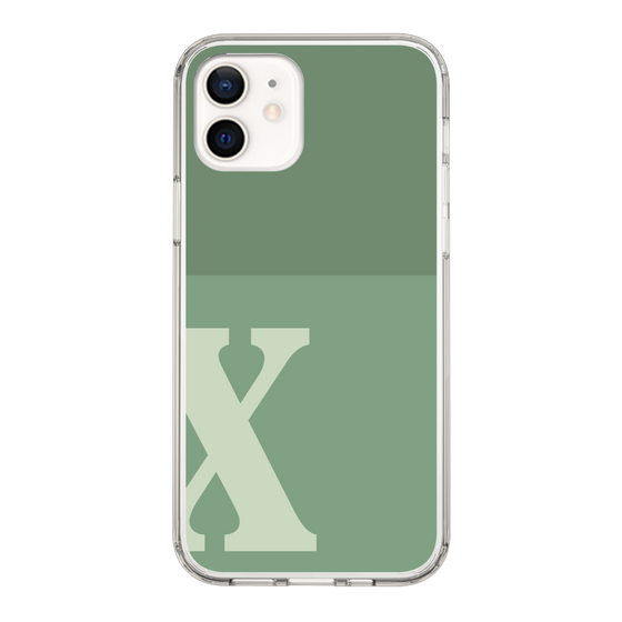 Slim Protection Case［ Original - initial two tone - X green ］