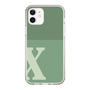 Slim Protection Case［ Original - initial two tone - X green ］