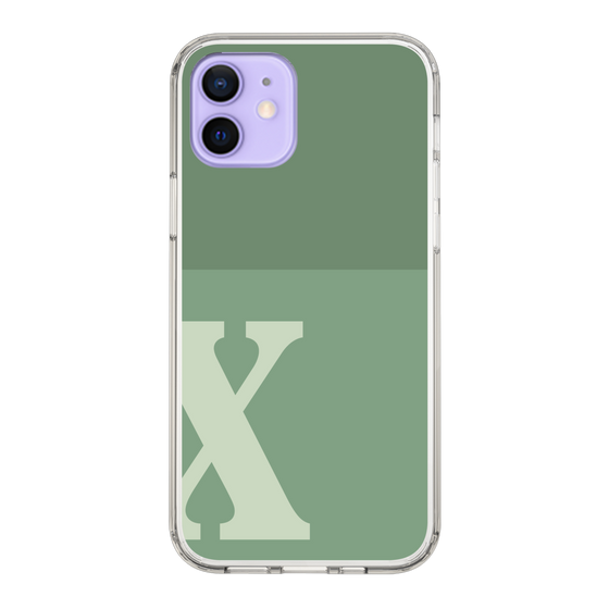 Slim Protection Case［ Original - initial two tone - X green ］