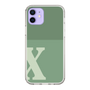 Slim Protection Case［ Original - initial two tone - X green ］
