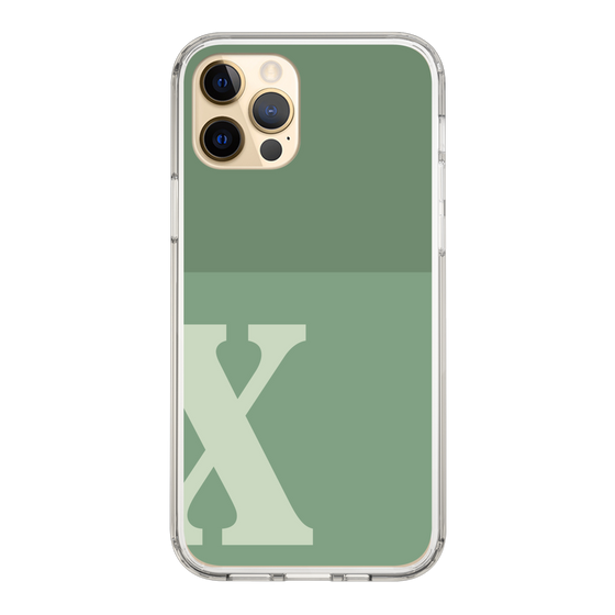 Slim Protection Case［ Original - initial two tone - X green ］