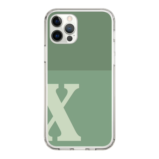 Slim Protection Case［ Original - initial two tone - X green ］