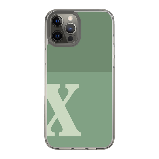 Slim Protection Case［ Original - initial two tone - X green ］