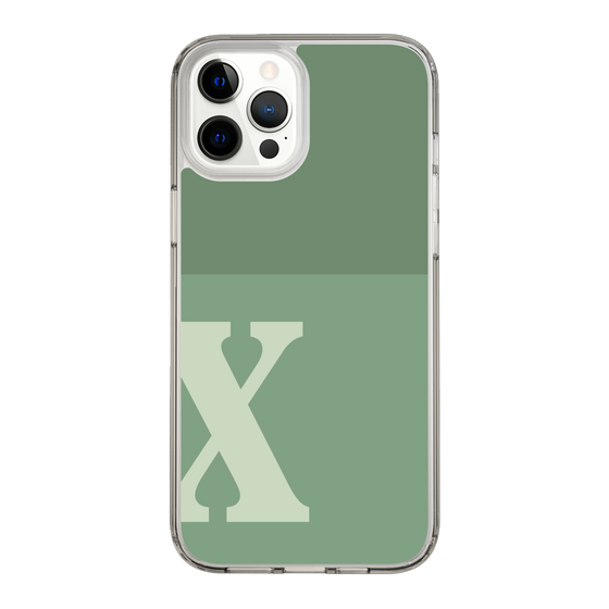 Slim Protection Case［ Original - initial two tone - X green ］