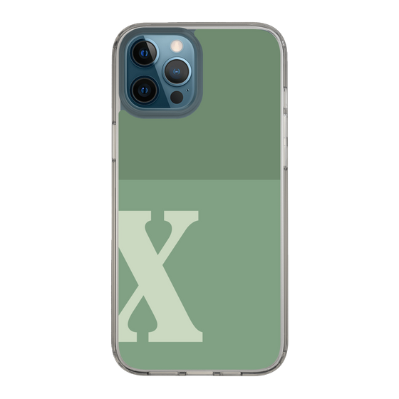 Slim Protection Case［ Original - initial two tone - X green ］