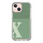 Slim Protection Case［ Original - initial two tone - X green ］
