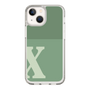 Slim Protection Case［ Original - initial two tone - X green ］
