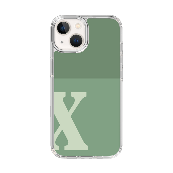 Slim Protection Case［ Original - initial two tone - X green ］