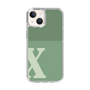 Slim Protection Case［ Original - initial two tone - X green ］
