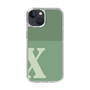 Slim Protection Case［ Original - initial two tone - X green ］