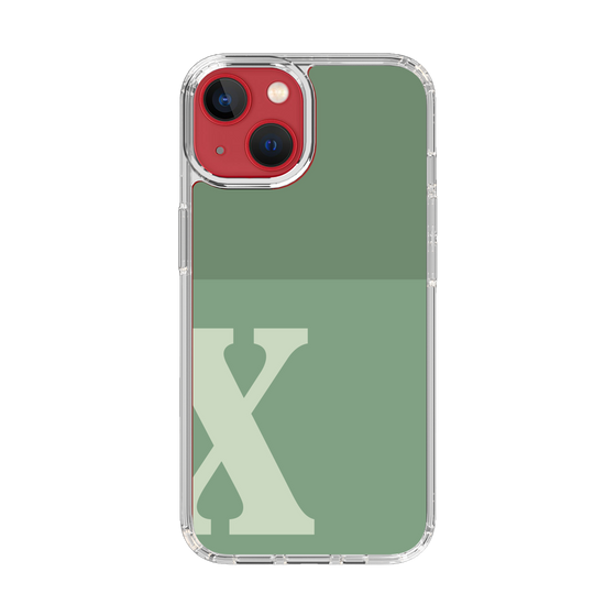 Slim Protection Case［ Original - initial two tone - X green ］
