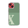 Slim Protection Case［ Original - initial two tone - X green ］