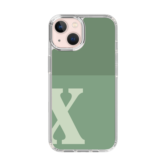 Slim Protection Case［ Original - initial two tone - X green ］