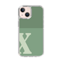 Slim Protection Case［ Original - initial two tone - X green ］