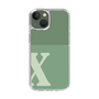 Slim Protection Case［ Original - initial two tone - X green ］