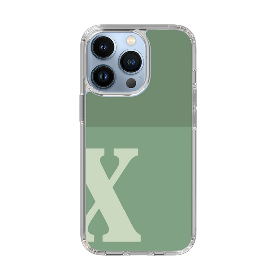 Slim Protection Case［ Original - initial two tone - X green ］