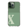 Slim Protection Case［ Original - initial two tone - X green ］