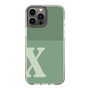 Slim Protection Case［ Original - initial two tone - X green ］