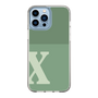 Slim Protection Case［ Original - initial two tone - X green ］
