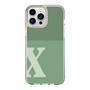 Slim Protection Case［ Original - initial two tone - X green ］