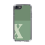 Slim Protection Case［ Original - initial two tone - X green ］