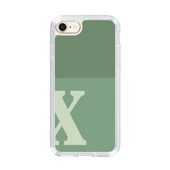 Slim Protection Case［ Original - initial two tone - X green ］