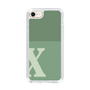 Slim Protection Case［ Original - initial two tone - X green ］