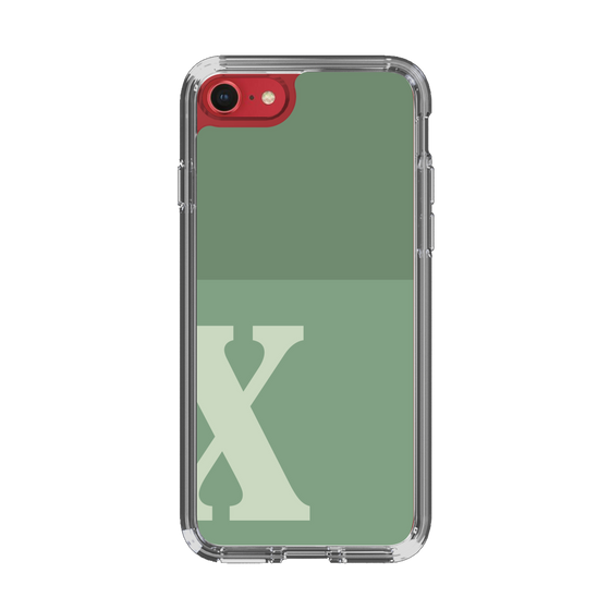 Slim Protection Case［ Original - initial two tone - X green ］