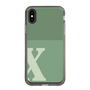 Slim Protection Case［ Original - initial two tone - X green ］
