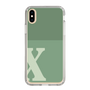 Slim Protection Case［ Original - initial two tone - X green ］
