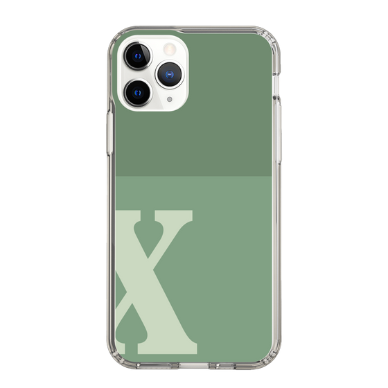 Slim Protection Case［ Original - initial two tone - X green ］