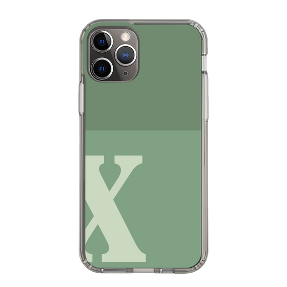 Slim Protection Case［ Original - initial two tone - X green ］