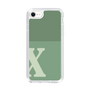 Slim Protection Case［ Original - initial two tone - X green ］