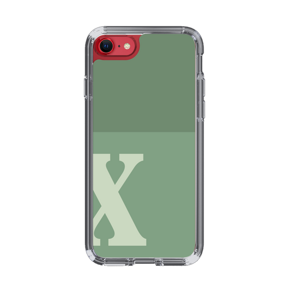 Slim Protection Case［ Original - initial two tone - X green ］