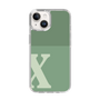 Slim Protection Case［ Original - initial two tone - X green ］