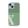 Slim Protection Case［ Original - initial two tone - X green ］