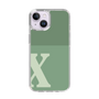 Slim Protection Case［ Original - initial two tone - X green ］