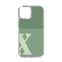 Slim Protection Case［ Original - initial two tone - X green ］