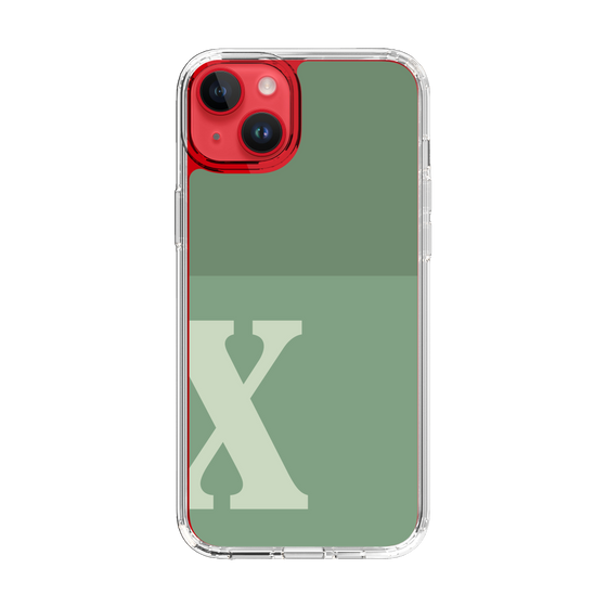 Slim Protection Case［ Original - initial two tone - X green ］