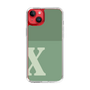 Slim Protection Case［ Original - initial two tone - X green ］
