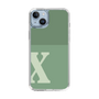 Slim Protection Case［ Original - initial two tone - X green ］