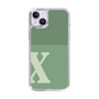 Slim Protection Case［ Original - initial two tone - X green ］