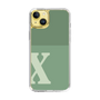 Slim Protection Case［ Original - initial two tone - X green ］